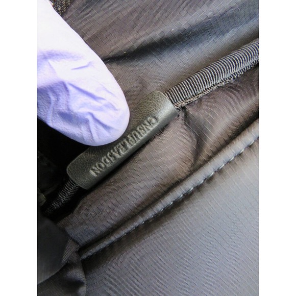 $1250 BURBERRY ABBEYDALE BLACK NYLON WHITE B LOGO LEATHER TRIM RUCKSACK BACKPACK - Picture 13 of 16